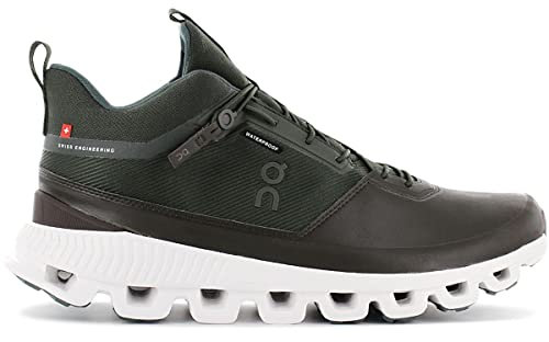 On Running M Cloud HI Waterproof Grün, Herren Freizeitschuh, Größe EU 42.5 - Farbe Fir - Umber