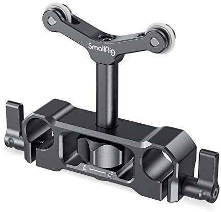 SMALLRIG Linsenunterstützung mit 15mm LWS Stangenklemme, 15mm Lens Support Kompatibel mit einem Durchmesser von 73 mm bis 108 mm Objektiv - 2727