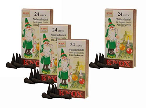 KNOX Räucherkerzen - Made in Germany (4er Pack (Weihnachtsduft))