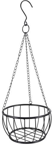 YARNOW Kleiderständer Metall H?ngen Pflanzkorb| Runder Eisenpflanzen-H?ngekorb mit Kette Innen H?ngender Pflanzkorb Blumentopfhalter mit Deckenhaken Einmachgläser