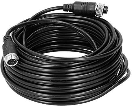 Cable de extensión de Video para automóvil de 4 Pines Cable de aviación de Video DC 12v Cable de extensión de alimentación para Monitor de autobús de camión(10m), Alambre y cable