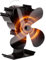 HEUNGBERANT Log Burner Fan 4 Blades, Heat Powered Wood Burning Fan for Wood/Log Burners, Fireplaces, Stove Heaters