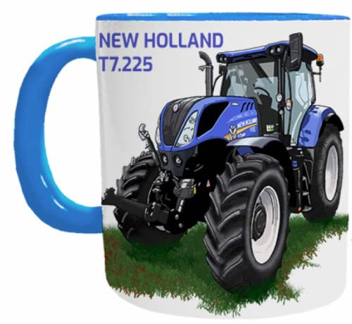 Blue Holland Tractor Mug - T7.225