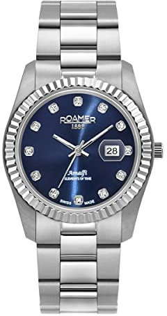 Roamer Damen Uhr Analog Quarz 852844 41 49 20 Amalfi Edelstahl