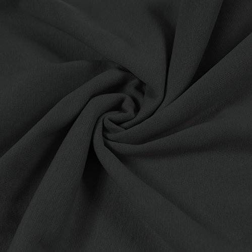 1m Bündchenstoff Schlauchware 35(70) cm breit Meterware Jersey Oeko-Tex, Größe:1 Meter, Farbe:schwarz