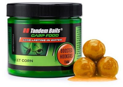 Tandem Baits Karpfen Futter Angelfutter Hakenköder Carp Food Boosted Hookers 18 mm 300 g Zuckermais