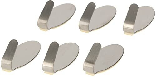KOTARBAU® Klebehaken aus Edelstahl Set mit 6 ovalen Haken