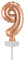 NEU Folienballon Geburtstagszahl Kuchen Cake Topper Zahl 9 Roségold, ca. 13 cm