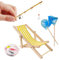 5 Pieces Miniature Fishing Rod Life Scene Decoration Fishing Cake Decoration Fish Cake Topper Fish Bowl Gone Fishing Net Miniature Fishing Accessories