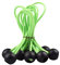 ihreesy 15,5cm Elastisches Seil mit Kugel, 10 Stück Gummispanner Planengummi Kugelspanner Plastikplane Bungee Planenspanner mit Ball für Campingzelte Tarp Canopy Banner,Grün
