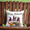 Happy Halloween Witch Hat Outdoor Pillow Cover Gnome Pumpkin Spider Web Throw Pillow Cover Horror Movie Accent Waterproof Cushion Cases For Patio Furniture Garden 18x18in