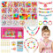 WEVOL Perlen zum Auffädeln Kinder, 700+ STK Schmuck Basteln , Bunte Perlen Set für Ketten Haarband , Weihnachtsgeschenke und Geburtstagsgeschenke Armbänder Selber Machen