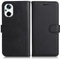DENDICO Hülle für Oppo Reno 8 Lite 5G / Oppo Reno 7 Lite 5G / Oppo A96 5G, PU Leder Brieftasche Handyhülle, Flip Tasche TPU Schutzhülle mit Kartenfach für Oppo Reno 8 Lite 5G / A96 5G, Schwarz