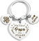 ZKIUOA Cadeau Papa Noel Idee Cadeau Noel Cadeau Homme Original Utile Papa Porte Clef Cadeau Anniversaire Papa Personnalisé Cadeau Père Cadeaux Fete Des Peres Cadeau Pour Papa Cadeau Fête Des Peres