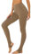 Allegra K Damen-Leggings, elastischer Bund, Fitnessstudio, Yoga, weiche Baumwolle, Weihnachten, Steigbügelhose, Khaki, S