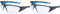 Uvex Gafas de Seguridad i-Works - EN 166 170 - Antivaho y Resistente a arañazos y químicos - Transparente/Azul (Paquete de 2)