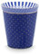 PIP STUDIO Royal Dots Becher & Teebeutelablage Set blau 230 ml
