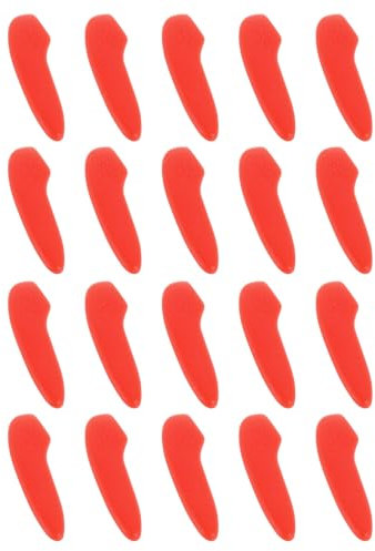 sourcing map 20Pcs Blade Knife Tip Protector Cover Plastic Knife Guard Sleeves Blade Tip Sleeves Cover for Kitchen, Red