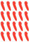 sourcing map 20Pcs Blade Knife Tip Protector Cover Plastic Knife Guard Sleeves Blade Tip Sleeves Cover for Kitchen, Red