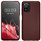 kwmobile Case kompatibel mit Xiaomi Redmi Note 10 / Note 10S Hülle - Schutzhülle aus Silikon metallisch schimmernd - Handyhülle Metallic Tawny Red