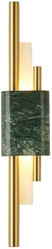 SIYANE Applique murale en marbre moderne blanc vert pierre naturelle verre barre d'éclairage mural linéaire longue bande LED salle de bain vanité lampe murale chambre lumière pour chevet salon couloir