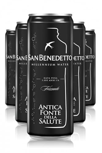 San Benedetto acqua Antica Fonte della Salute | Lattina FRIZZANTE | 33cl x 24pezzi