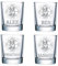 elbedruck 4er Set Schnapsgläser 40ml mit persönlicher Gravur für Feuerwehr | Wunschtext Gravur | Shotgläser (Bergen Schützen Retten Löschen)