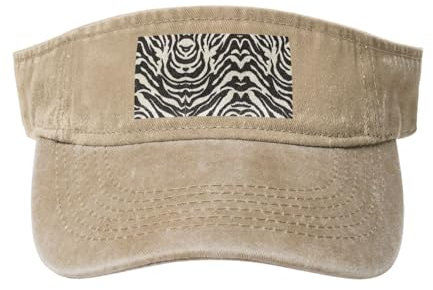 Zebra-Tier-Sonnenblende, offener Hut für Damen und Herren, Fischerhut, Sonnenschutz, Sonnenblende für Erwachsene, natur, Einheitsgröße