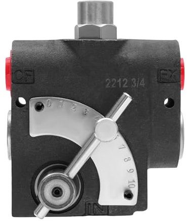 Begoniape Hydraulisches Wegeventil Hydraulisches Schieberventil 0-30 GPM Einstellbare Variables Durchflussregelventil für Traktor, Holzspalter, Umweltfahrzeuge, Lader, Tank