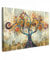 MuchoWow© Wandbilder 60x40 cm Wohnzimmer Wanddeko Schlafzimmer Zimmerdeko Wandgemälde Zimmer Deko auf Wand Dekoration Wall Art Kunst - Lebensbaum - Botanik - Abstrakt