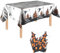 2 Stück Halloween Dekoration Tischdecke,Halloween-Spukhaus Tischdecke,Rechteckige wasserdichte Halloween Tischdecke,Silber Halloween Foil tablecloth für Drinnen Draußen Halloween Party Deko