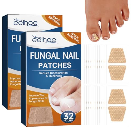 64 Patchs de Réparation des Ongles des Orteils, Patch Correcteur D'ongles D'orteils, Réparation d'ongles fendus, Réduit La Décoloration,Normalise L'Épaisseur