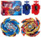 Wotean Gyroscope Turbo Set, 3D Arena Metall Fusion KampfKreisel, Mit Battling Top Launcher, Geschenk-Sets für Kinder(174-1+174-2)