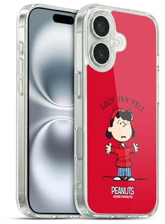 Head Case Designs Offizielle Peanuts Lucy Van Pelt Persöhnlichkeiten Gelhülle [Militärischer Schutzgrad] Kompatibel Mit Apple iPhone 16 Und Kompatibel Mit MagSafe