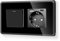 LIAONFOY Runde Schuko 1Wege Lichtschalter Glas panel Ein Aus Schalter mit 20W Wandsteckdose A+C Glasrahmen Unterputz Steckdose Weiße Wandsteckdose Schwarz 110-250V 157mm (Neutrale erforderlich)