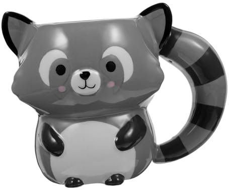 TOPBATHY Kreative Kaffeetasse Aus Mit Niedlichem Waschbär Verspielte Tier Tasse Ideal Als Für Cappuccino Liebhaber Und Büro Nutzung Trinkbecher Für Heiße