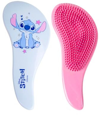Disney Stitch Brosse à Cheveux, Accessoires pour Cheveux de Filles, Peigne Démêlant Design Stitch, Brosse Anti-Traction, Cadeau pour Femmes, Adolescentes et Filles