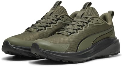 PUMA Unisex Skyrocket Lite Trail Road Running Shoe, Loden Green Black, 12 UK