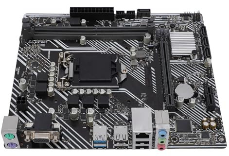 Computer -Motherboard für Core I9, LGA 1200 Gaming Motherboard mit DDR4 X 2 DIMM -Slots, VGA -Ausgang, PCI E 4.0, Realtek LAN und Soundchip, M ATX DDR4 Motherboard für Computer