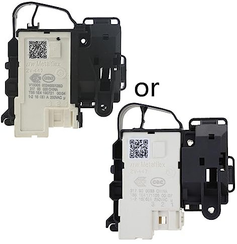 XFUYI Cerradura de Puerta de Lavadora ZV-447 para Interruptor de retardo de Tiempo Piezas de Lavadora para Medios TCL 0024000128A/0024000128D Plástico, Metal