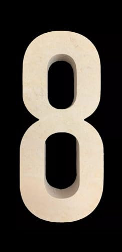 Numero civico in vera pietra, H15 X 6cm spessore 2 cm (6)