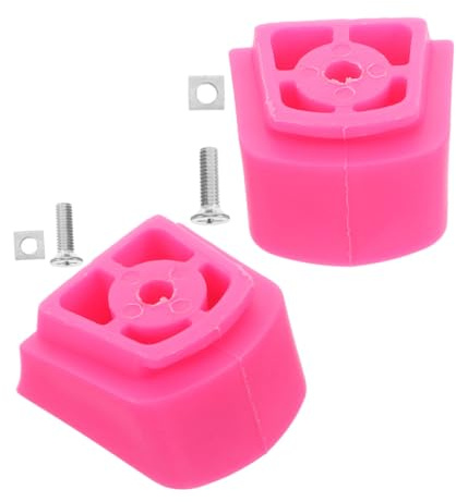 LAPYAPPE Kinder Rollschuh Bremsbacke 2 Stück 6 Mm/6,2 MM Rosa | Gummi Edelstahl, Inliner Bremse, Passende Lösung für Kinder Skates und Rollschuhe