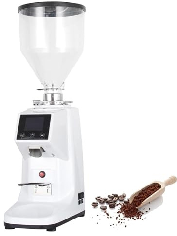 STIDEsknautic Home Electric Coffee Bean Grinder with 19 Precise Grind Settings,LED Control Panel,Anti-static Design White-500ML