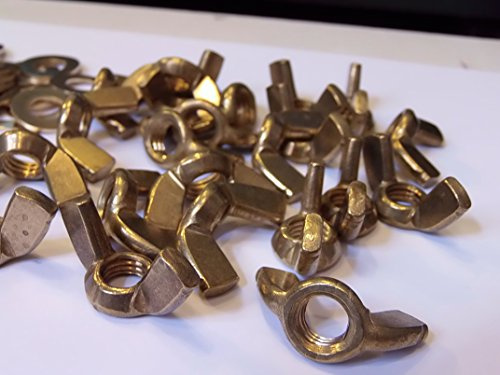 M10 SOLID BRASS WING NUTS WITH FREE M10 BRASS WASHERS 2/4 OR 10 PACKS (2)
