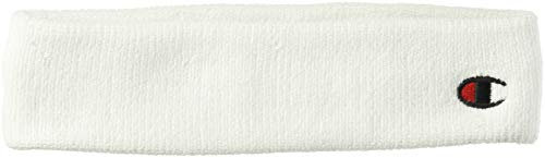 Champion Damen Terry Headband-with C Embroidery Stirnband, Weiß, Einheitsgröße
