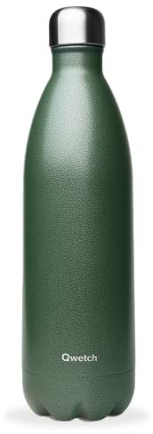 Qwetch - Bouteille Isotherme Originals ROC 1L Green Army - Revêtement Anti-Rayures Ultra Résistant - 24h Froid / 12h Chaud - Étanche, Poignée Intégrée, Lavable au Lave-Vaisselle - Gourde Inox Durable