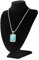 Flexzion Samt-Schmuckständer für Halsketten, Schmuck, freistehender Anhänger, Kette, Choker, Medaillonhalter, Aufbewahrung, Organizer, Figur, 25,4 cm (schwarz)