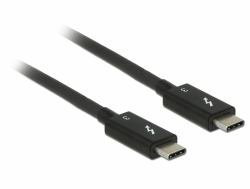 DeLOCK 84844 - - Thunderbolt-Kabel - USB-C (M) bis USB-C (M) - 20 V - 5 A - 50 cm - 4K Unterstützung - Schwarz