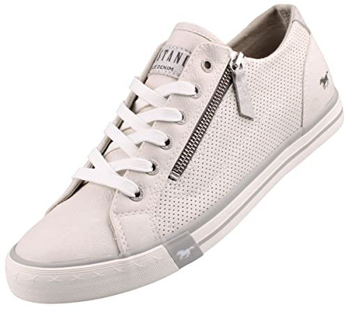Mustang 1315-301, Sneakers Basses Femme - Blanc - 39 EU