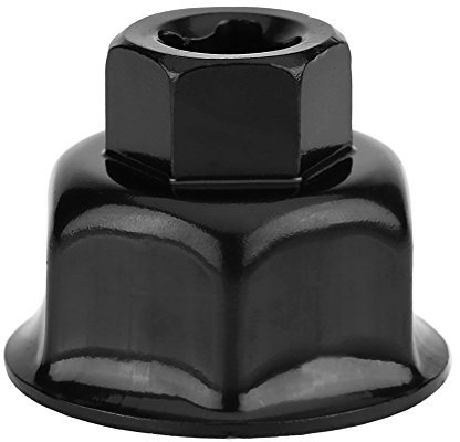 Akozon Llave para filtro de aceite 32mm 3/8 Herramienta para quitar la llave del filtro de aceite para automóvil